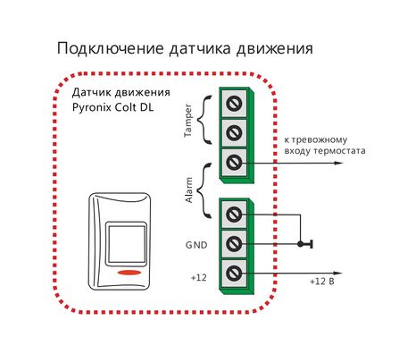 Датчики движения-принцип работы и схемы подключения